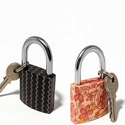 unikkus Unikkus, Pack of 2, Small Luggage Padlocks for Travel Bags – 38MM Mini Double Locking Security Locks with 3 Keys, Hardened Shackle, Push Padlock for Suitcase and Main Bag Body, Pack of 2 Travel Locks-picture-20