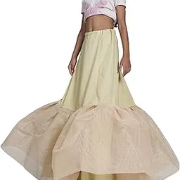 efashions Women's Cotton Cancan Skirts Hoop Less Underskirt Petticoat With Adjustable Length Gold Skirt | Daily Use Regular Wear (Xl Size)-picture-49