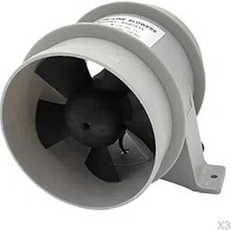 SECRET DESIRE 3 Pieces Marine 12V Quiet Blower Water Resistant High Air Flow - 4 inch |Motors|Parts & Accessories|Boat Parts|Plumbing & Ventilation-image-27