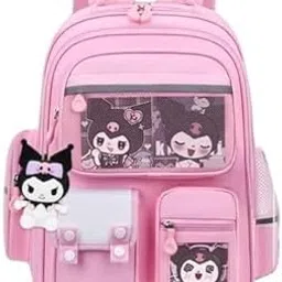 adson Kuromi Kawaii School Backpack Anti Theft Travel Aesthetic Bookbag For Women & Men Boys Girls With Compartments Elementary School College Students Backpack Durable Water Resistant-picture-18