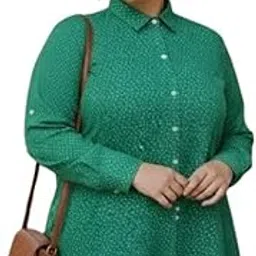 Chic Longline Shirt with Side Slits for Women-picture-21