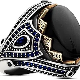 ruvee Men's Turkish Stainless Steel Religious Ring – Metallic Plated Statement Jewelry for Men & Boys-picture-43