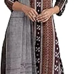 nuapatanapata Women's Ikat Cotton Odisha Sambalpuri Handloom Unstitched Salwar Suit With Dupatta | Ethnic Wear 3/4 Sleeve Kurta Set for Girls and Occasion (NUAPAT221)-picture-57