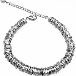 the men thing HOOPLET - 7mm Pure Stainless Steel Bracelet, European Style - 8 inch with Adjustable Lobster Claw Buckle for Men & Boys-picture-29