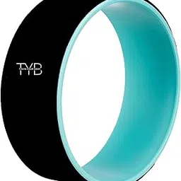 TYB- TRAIN YOUR BODY Yoga Wheel | Ideal for Stretching, Backbends, Exercise, Deep Tissue Massage & Back Pain Relief | Dharma Yoga Prop Wheel with Ultimate Comfort (Black)-image-2