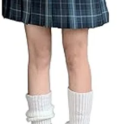 daonphari Women's Winter Warm Knit Crochet Leggings Dance Boot Socks Leg Warmer Off White-picture-15