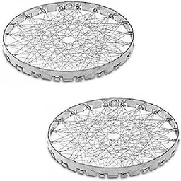 AFFODYL - Gas Stove Energy Saver Net Cover, 14 cm Round Steel Mesh, Stainless Steel Mini Tandoori, Steel Mini Roaster-picture-26