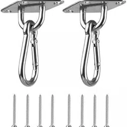 JAZZY PEARLS® 4xPad Eye Plate Swing Hook for Boat Accessories Decking Rope Fitting Home Use Styled image 1
