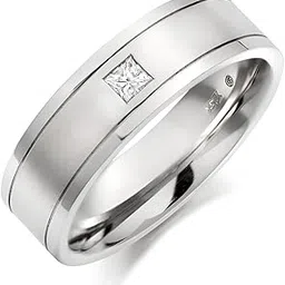 raksha mai jewellers 92.5 Sterling Pure Silver American Diamond Impressive Glorious Ring for Men & Boys || Certificate of Authenticity and 925 Stamp-picture-49