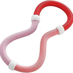 UJEAVETTE Foldable Fitness Hoop Fits 45kg-90kg People Sports Workout for Gym Men Women Pink red-image-26