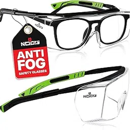 NoCry Anti Fog Safety Glasses that Fit Over Glasses with Scratch Resistant Lens — ANSI Z87 & OSHA Certified Over Glasses Safety Glasses for Men and Women with Adjustable Temples and 100% UV Protection-picture-11