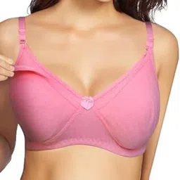 new look NEWLOOK Nursing Elastic Straps Non Padded Cotton Hosiery Bra | Medium Cups FullCoverage, Wired- Free Everyday Regular Wear Bra-picture-17