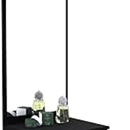 FURNITURE MART | Engineered Wood Dressing Table with Mirror and Storage | Pre-Assembled Furniture | Wooden Make-Up Vanity Table for Bedroom/Living Room | Wenge-Black | 40D x 45W x 175H cm | 35kg-picture-12