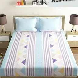 NEW TOWN Gold Fitted (Elastic) Bedsheet with 2 Pillow Covers AQ243-picture-48