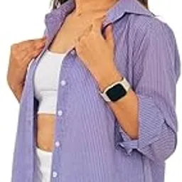 Women's Katha Cotton Shirt Full Sleeve Collared Neck Regular Fit Shirt for Women & Girls Casual & Office Wear-image-84