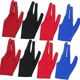 BESPORTBLE 8pcs Set Yoyo Glove Set Breathable Three Finger Gloves for Sports Snooker and Billiards Comfortable Elastic Design for All Skill Levels for Yoyo Enthusiasts and Training-image-10