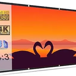 Savsol 2023 Upgraded Projector Screen, Eyelet Screen (8 ft. (W) x 6 ft. (H) - 120" Inch) Diagonal Anti-Crease Projection Screen for Home Theater 4:03 Aspect Ratio-picture-16