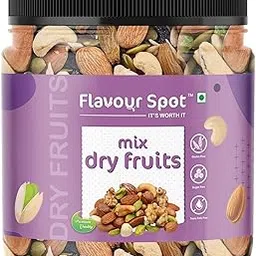 Flavour Spot Premium Mix Dry Fruits | Healthy Nuts & Seeds Combo | Energy Boosting Superfood | (500Gm Jar Pack)-picture-29
