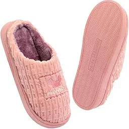 Winter Slippers for women check/Smiley/Self design | Trendy Home Indoor & Outdoor Stylish Soft Cozy Plush Slide Fur warm Flip Flops Carpet Shoes-picture-16