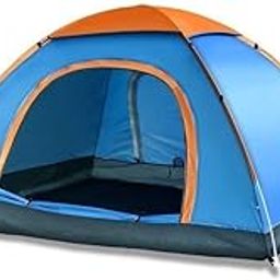 generic Rudra FAB Polyester Terylene Cloth Waterproof Picnic Hiking Camping Portable Dome Tent for 4 Person with Bag (Multicolour, 200 X 200 X 135 Cm)-picture-11