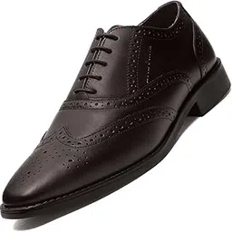 louis stitch Formal Lace Up Shoes for Men | Wingtip Brogue Shoes | Handcrafted Italian Leather Mens Shoes | Brunette Brown-picture-26