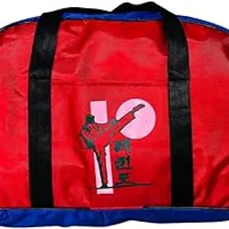 rajesh sports Taekwondo Kit Duffel Bag - Ultra-Light - 1 Pocket Colour Red & Blue-picture-41