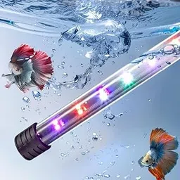 ANIMAUX Quanlong (T4-500B) Submersible Aquarium LED Light for Fish Tank 2 Feet (50-60CM) | WRGB Multi Colour with 3 Mode | Under Water LED Lamp with 80% Energy Saving (Length - 48.5CM/7W)-image-95
