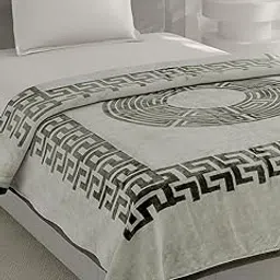 Monte Carlo Single Bed Winter Blanket Impact Plus 1 Ply Super Soft 276 GSM, (220x160 CM), Olive Green-image-55