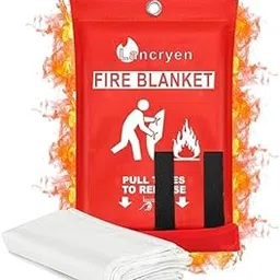 SIMESTICH Fire Blanket 100x100 cm – Emergency Fire Suppression Blanket for Kitchen, Home, Car, Office & Camping High-Temperature Fire Safety Equipment for Cooking, Electrical & Outdoor Fires-picture-33