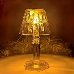 Garth LED Table Lamp - Mini Projection Lamp for Night Light, Decorative Smokeless Flameless Acrylic Candles Lights for Home, Desk Lamps for Party, Gifting & Diwali Decoration, Battery Operated (1 Pc)-picture-17