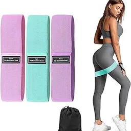 VAVSU Resistance Bands Loop Exercise Bands,Workout Bands Hip Bands Wide Resistance Bands Hip, Legs and Butt,Activate Glutes and Thigh,Ideal for Women, Usable in Gym & Yoga-Assorted Colour-picture-58