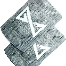 Grip Mamba Premium Sweatbands, 4inch Athletic Wristbands for Sports, Gym, Workout, Pickleball, Tennis, Running, Basketball, Absorbs Sweat, Cotton Terry Cloth, Men/Women, 1 Pair/1 Size Fits All, Rhino-picture-20