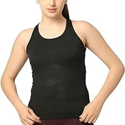 lovable Women's Jacquard Fabrics Sleevless Skinny Fit Round Neck Racer Back Top-Adventure Racer Back Top-picture-20