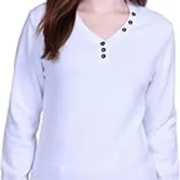 513 Womens Cotton Round Neck Plain Solid Buttoned Full Sleeve Ribbed Pullover Sweater-picture-39