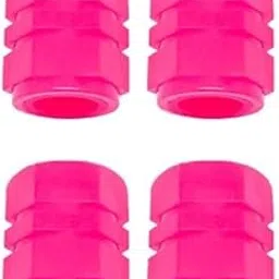 All New Car/Bike Wheel Tire Rim Air Valve Cap Radium Tyre Air Cover Glow Radium Light Neon (Pink 4 pcs)-picture-37