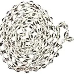 Diamond Cut Sphatik Mala Original Certified Natural Clear Quartz Crystal Japa Mala 108 Beads Sphatik Mala Sphatik Jaap Mala White Sphatik Mala Silver Chain For All डायमंड कट स्फटिक की माला Spatika Japa Mala स्फटिक नेकलेस Transparent Moti Mala Sphatik Mala Certified Sfatic Necklace Silver Spatika Mala Beads Original Necklace Transparent Beads Mala Spatikam Stone Pure Original Mala Japa Mala Meditation Mala Spadigam Malai Original with Silver Chain-picture-28