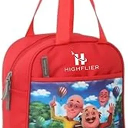 HIGHFLIER Lightweight Motu Patlu Tiffin/Storage/Lunch Bag for Kids for School & Picnic, Travel, Pack of 1, Red-image-53
