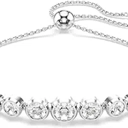 [Official] Imber Tennis Bracelet, Mixed Round Cut, White, Rhodium Plating, ワンサイズ, Crystal, No Gemstone-image-45
