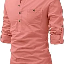 edinwolf Men Cotton Blend Collar Kurta With Pocket-picture-17