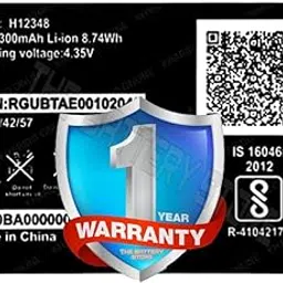Original H-12348 Battery for Jio WiFi Battery H-12348 Reliance Jio WiFi Dongle/Airtel WiFi / M2S Fi 2 / Wireless Router 4g FI2 / M2 hot spot Battery with 1 Year Warranty *** (P264) image 1