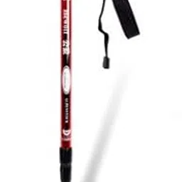 Generic 4 Sections Walking Climbing Sticks Ultralight T Handle 7075 Aluminum Trekking Pole Alpenstock-image-8