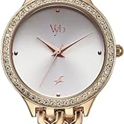 Fastrack Vyb 6.0 Spotlight Quartz Silver Round Dial Women's Watch | Stainless Steel Strap Material | Watches for Women Analog | Girl's Analog Watches - FV60094WM01-image-43