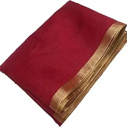 Royal Textiles Chanderi Silk Groom Safa/Fetha/Pagdi/Turban Cloth with Gold Border For Wedding/Festival/Cultural/Religious Occasion-picture-54