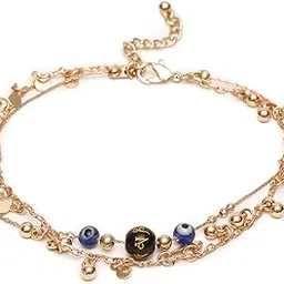 madame semi precious iron charm anklet set-picture-11