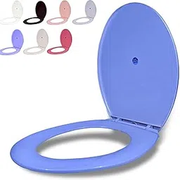 Sandcastle Round Pvc Toilet Seat Cover for Regular EWC Colours - Alpine Blue-picture-20