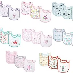 ZOOMELLA 3pcs/Set Cotton Waterproof Snap Button Baby Bib Saliva Towel Rabbit-image-32