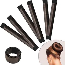 3 PCS-Black Donut Bun Maker Women's Hair Bun Maker,French Twist Hair Fold Wrap,Ballet Bun for Women and Kids-picture-31