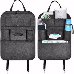 pnlfab Car Backseat Organizer, Multi-Pocket Storage Container, Felt Material, Vehicle Storage Box-picture-14