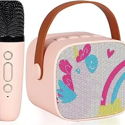Kiditos Children's Karaoke Machine, Portable Bluetooth Speaker with Wireless Microphone, Karaoke Toy, (Unicorn) Pink-picture-24