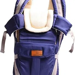 Tharunsha Elite 4-Way Ergonomic Baby Carrier- Kangaroo Bag - Back & Front Baby Carrier - Comfortable, Breathable & Adjustable for 03-12 Months (Navyblue, Free)-picture-10
